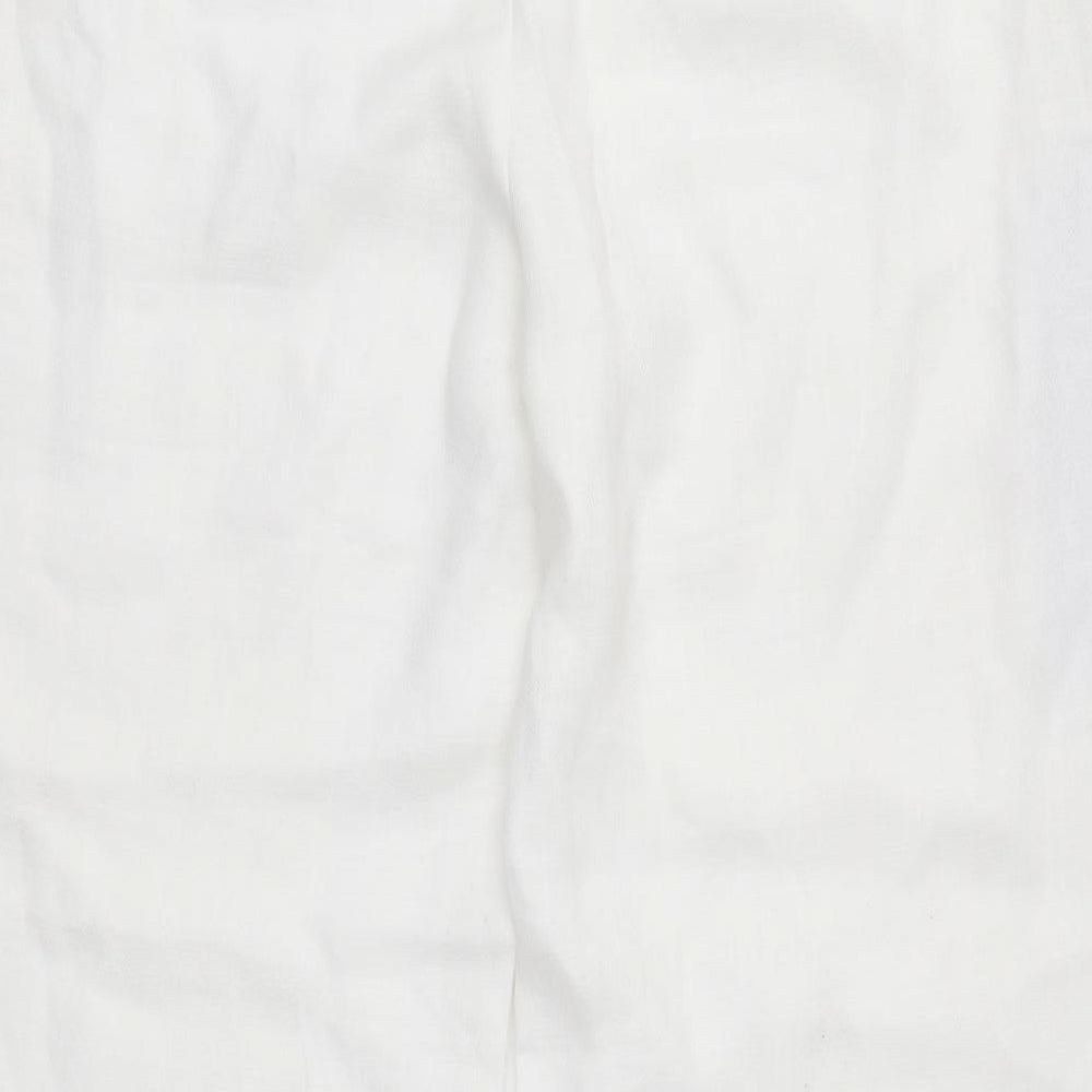 Autograph Womens White   Trousers  Size 14 L30 in