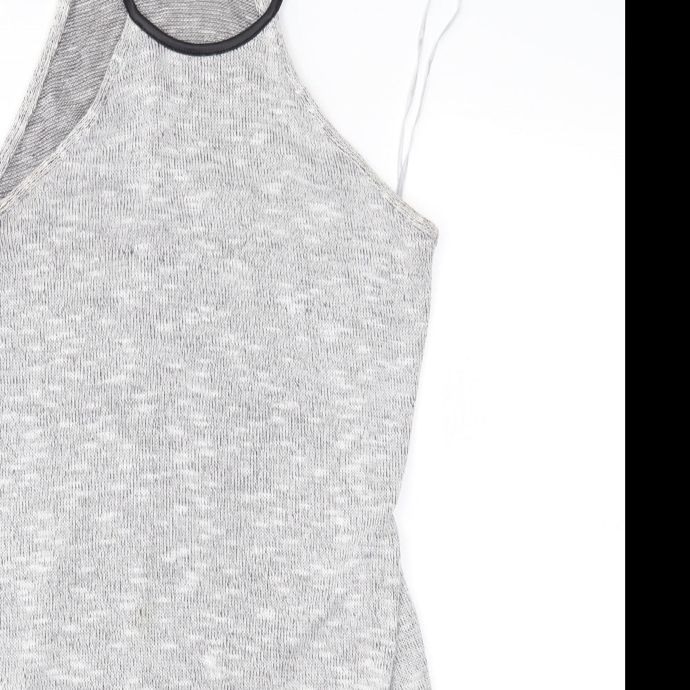 Miss Selfridge Womens Grey   Basic Tank Size 8