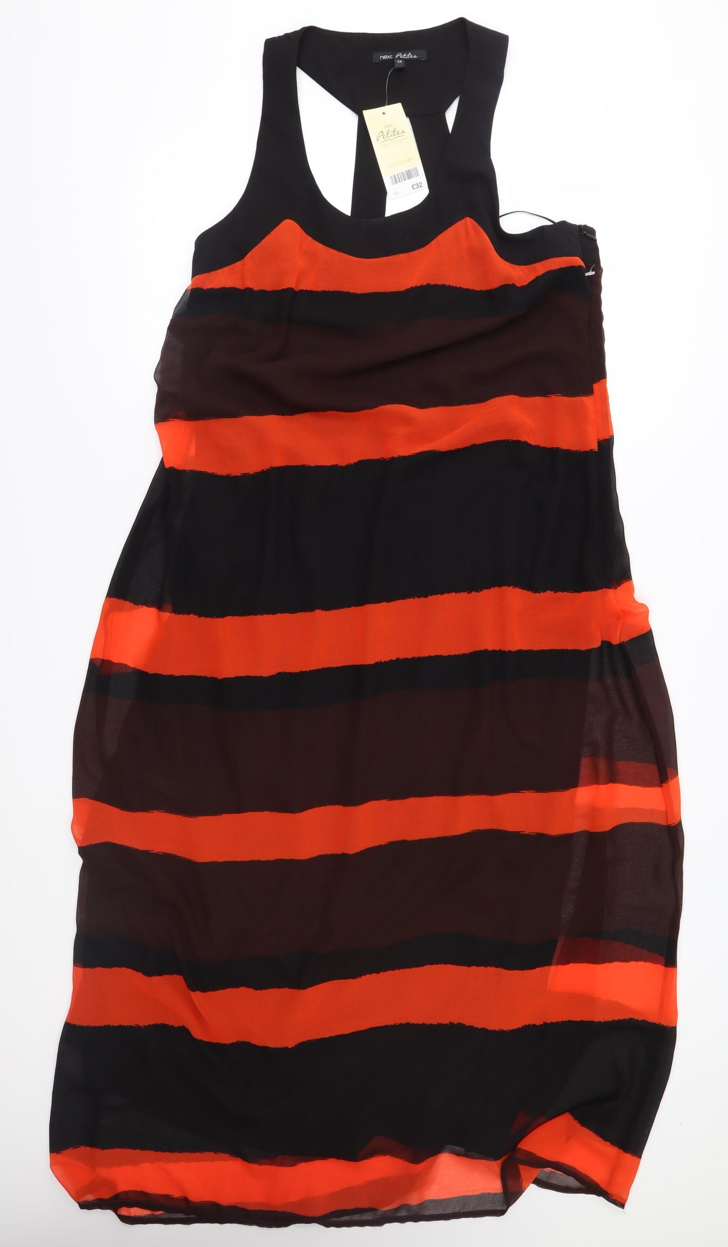 Phase Eight Womens Brown Striped Chiffon Maxi  Size 14