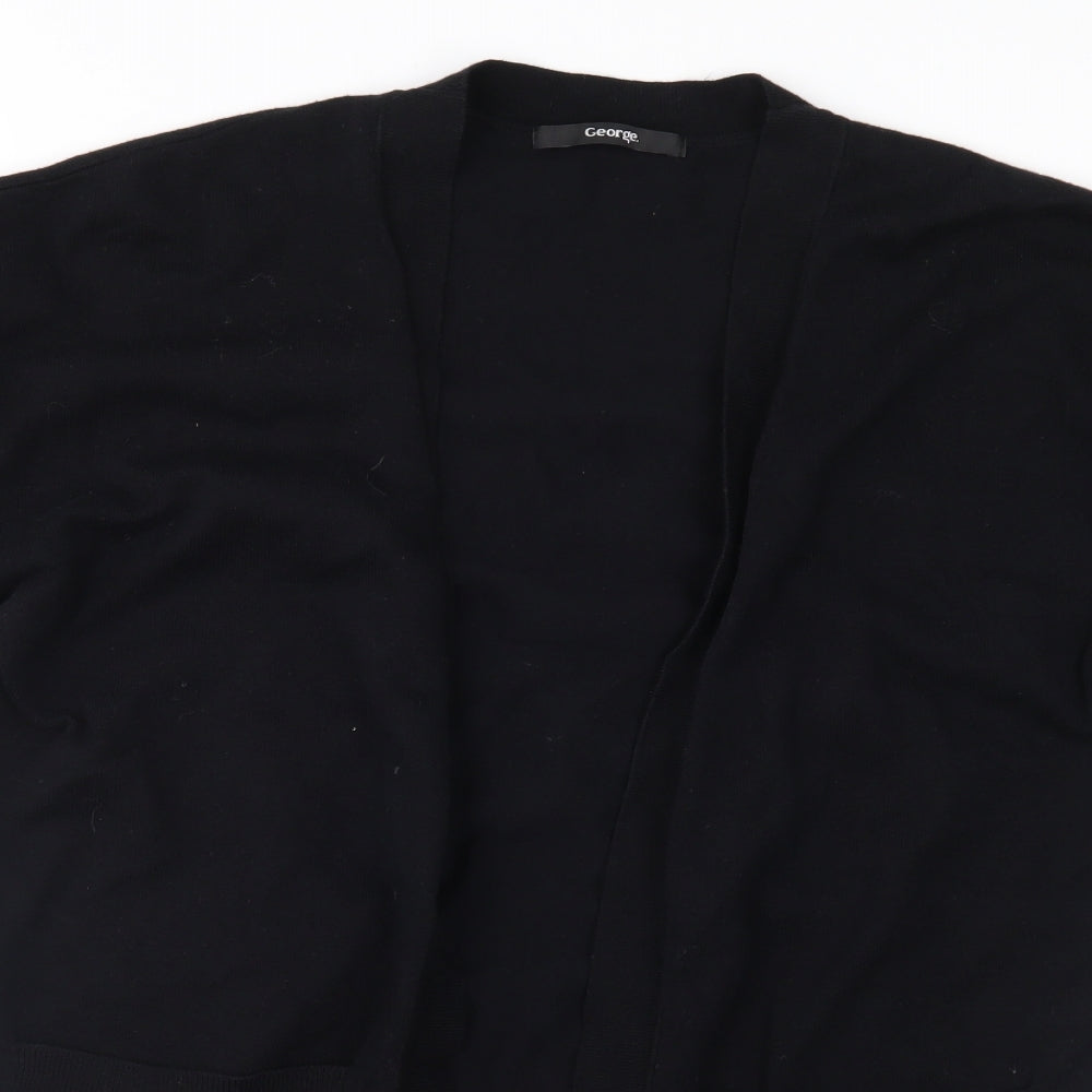 George Womens Black  Knit Cardigan Jumper Size 12