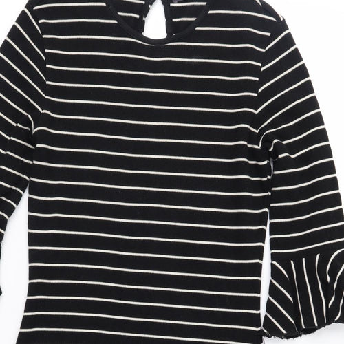 Marks and Spencer Womens Black Striped  Shift  Size 8