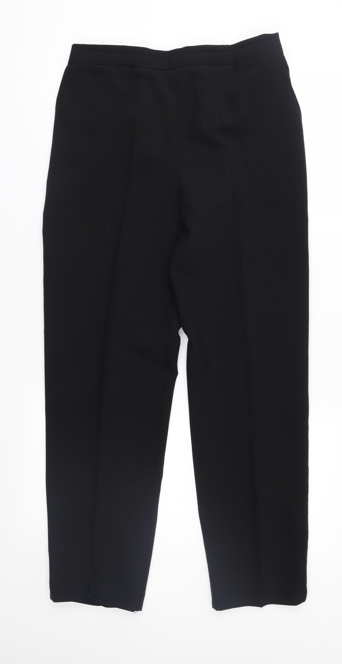 Preworn Womens Black   Trousers  Size 14 L28 in
