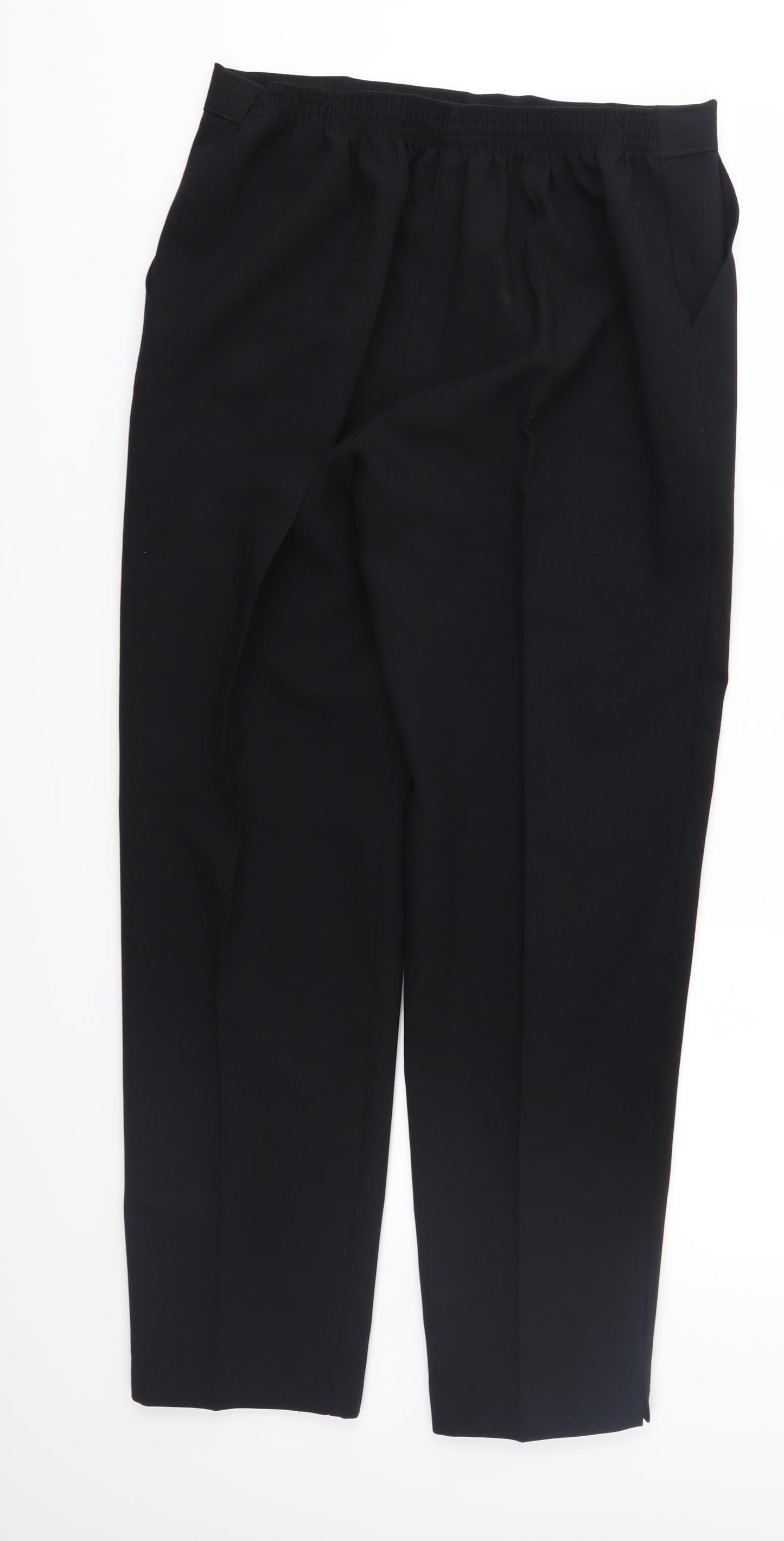 Preworn Womens Black   Trousers  Size 14 L28 in