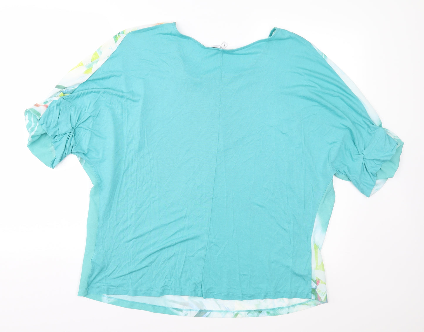 NEXT Womens Green Geometric  Basic Blouse Size 18