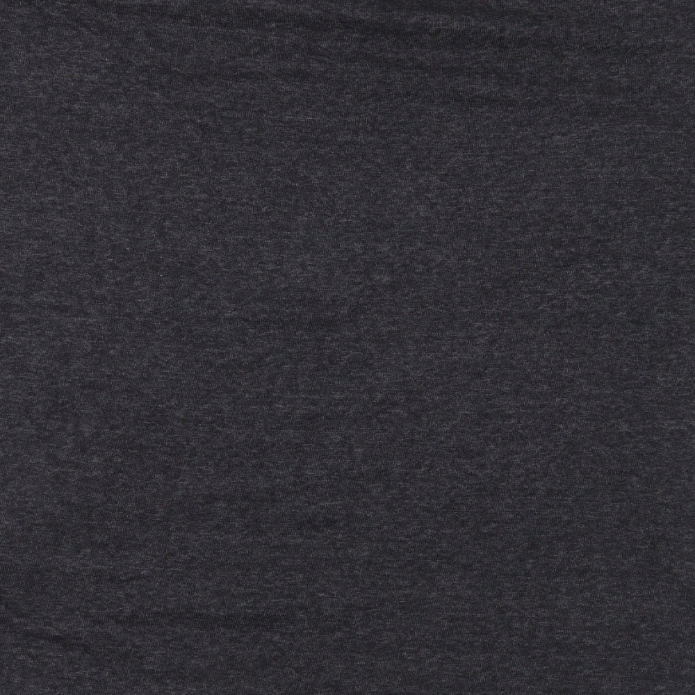 Zara Womens Grey  Jersey Basic T-Shirt Size XL