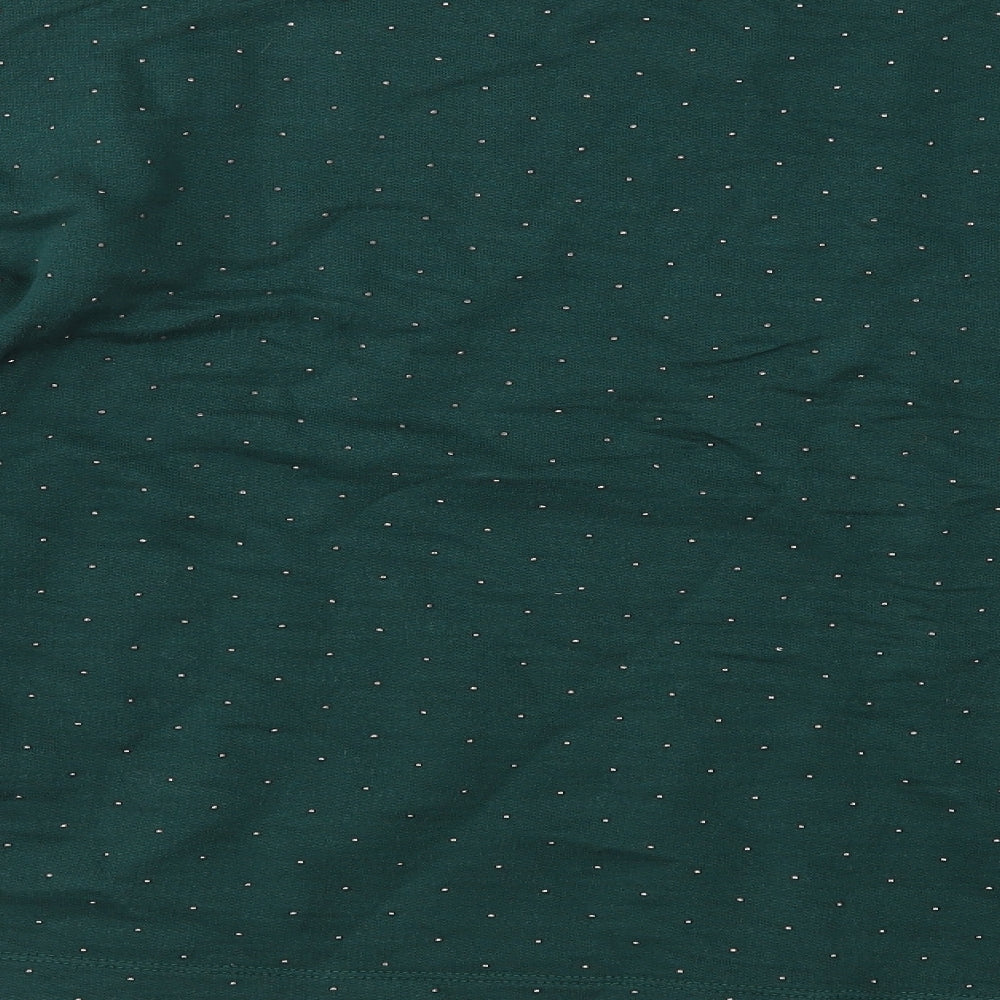 NEXT Womens Green Polka Dot  Pullover Sweatshirt Size 20