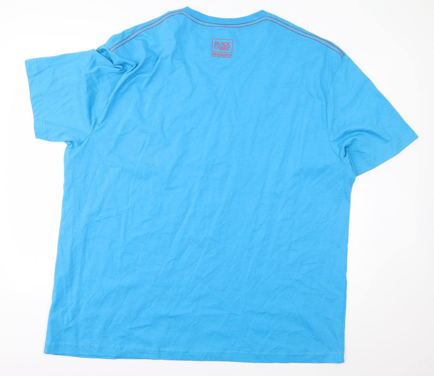 Crosshatch Mens Blue  Jersey  T-Shirt Size 2XL