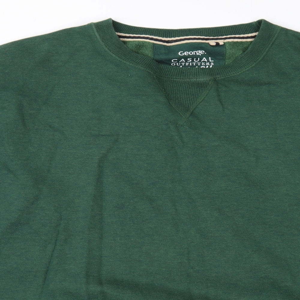 George Mens Green   Pullover Sweatshirt Size 3XL