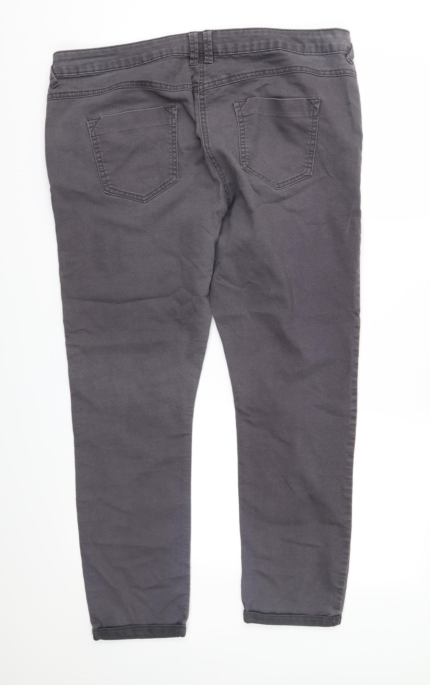 George Womens Grey  Denim Skinny Jeans Size 20 L27 in