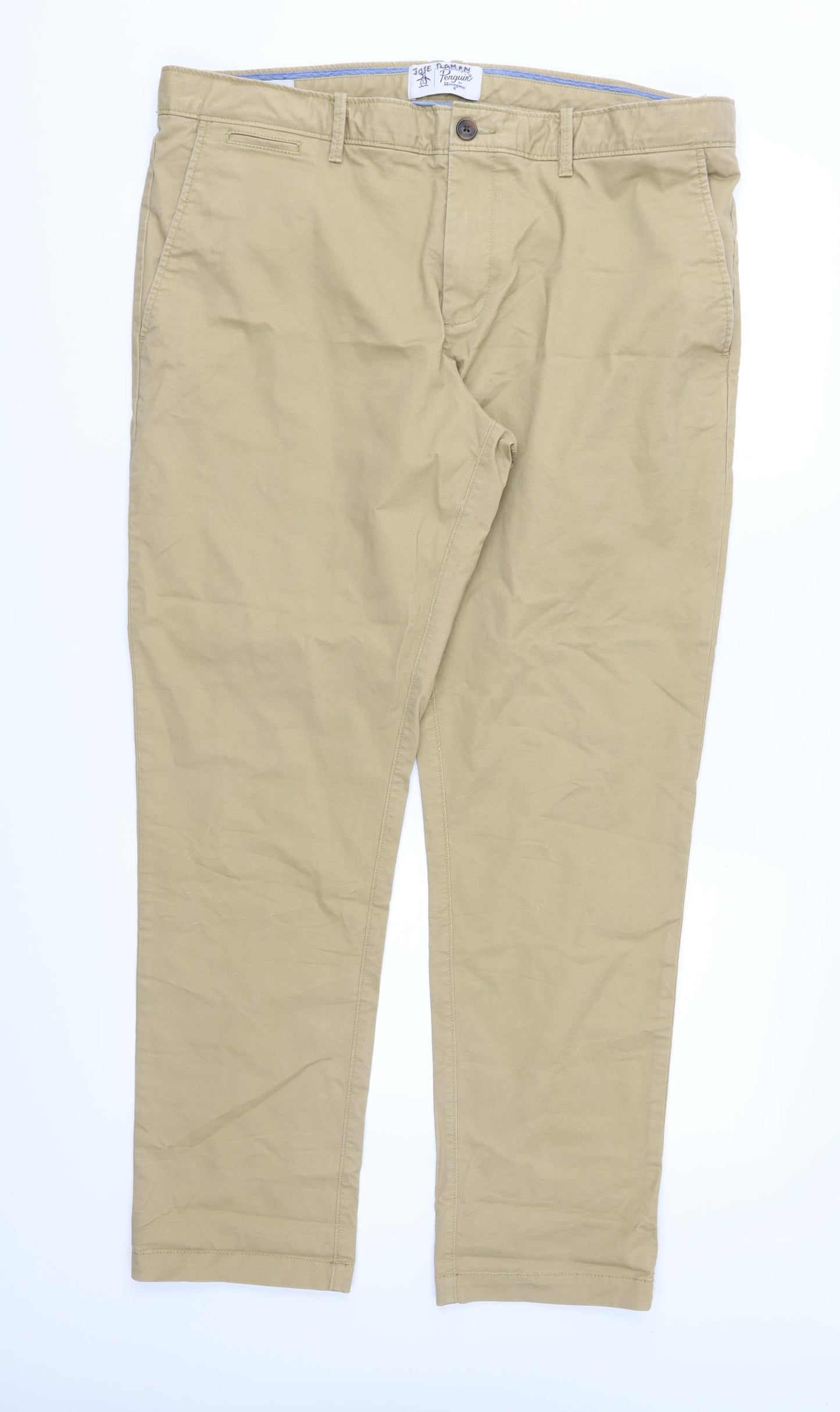 Penguin Mens Brown   Chino Trousers Size 38 in L32 in