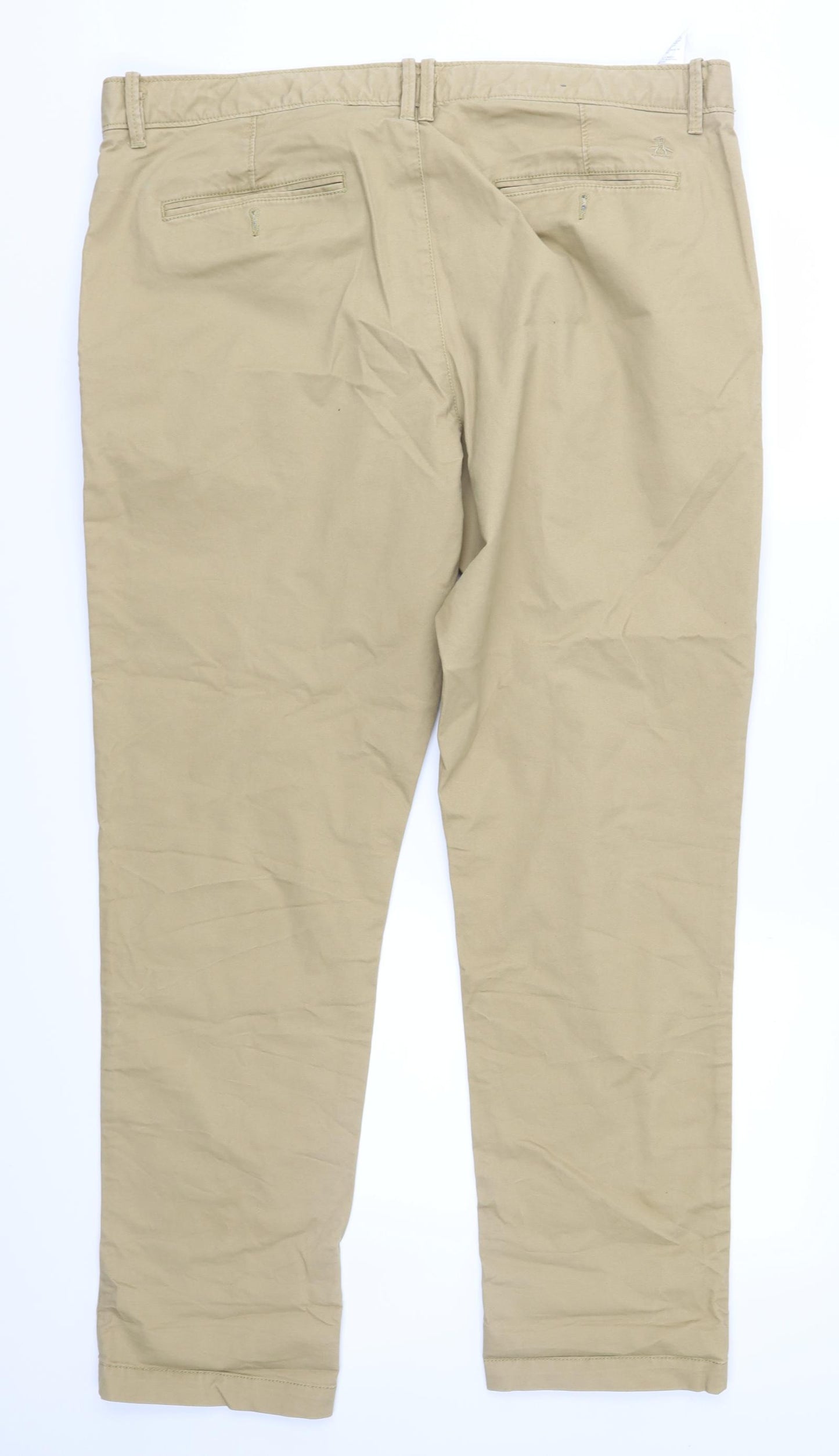 Penguin Mens Brown   Chino Trousers Size 38 in L32 in