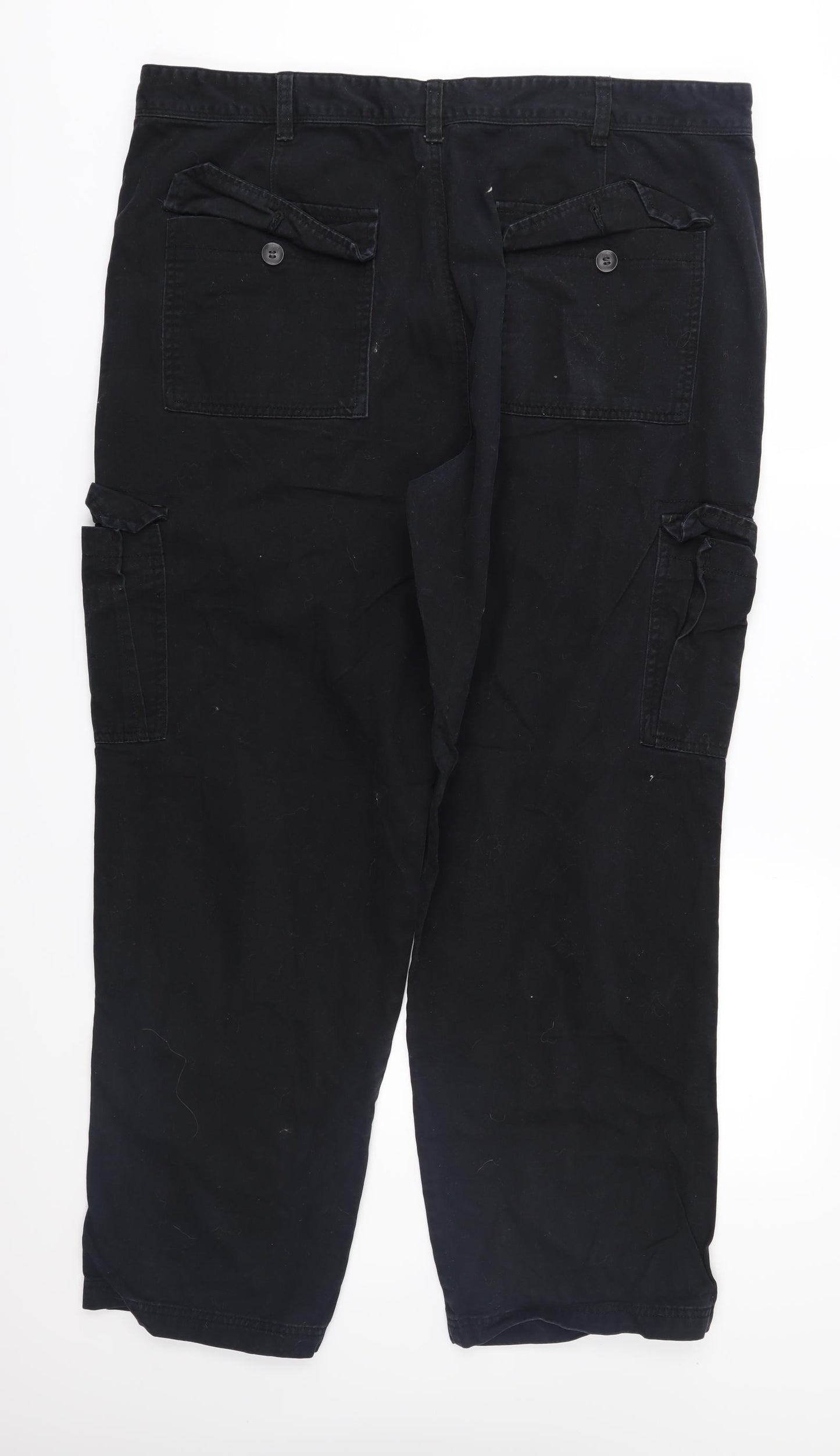 Matalan Mens Black   Capri Trousers Size 40 in L32 in
