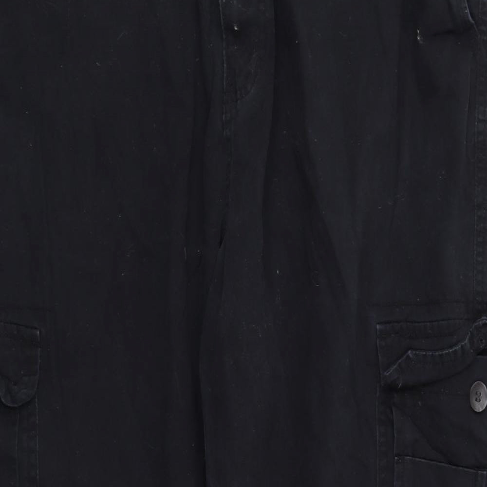 Matalan Mens Black   Capri Trousers Size 40 in L32 in