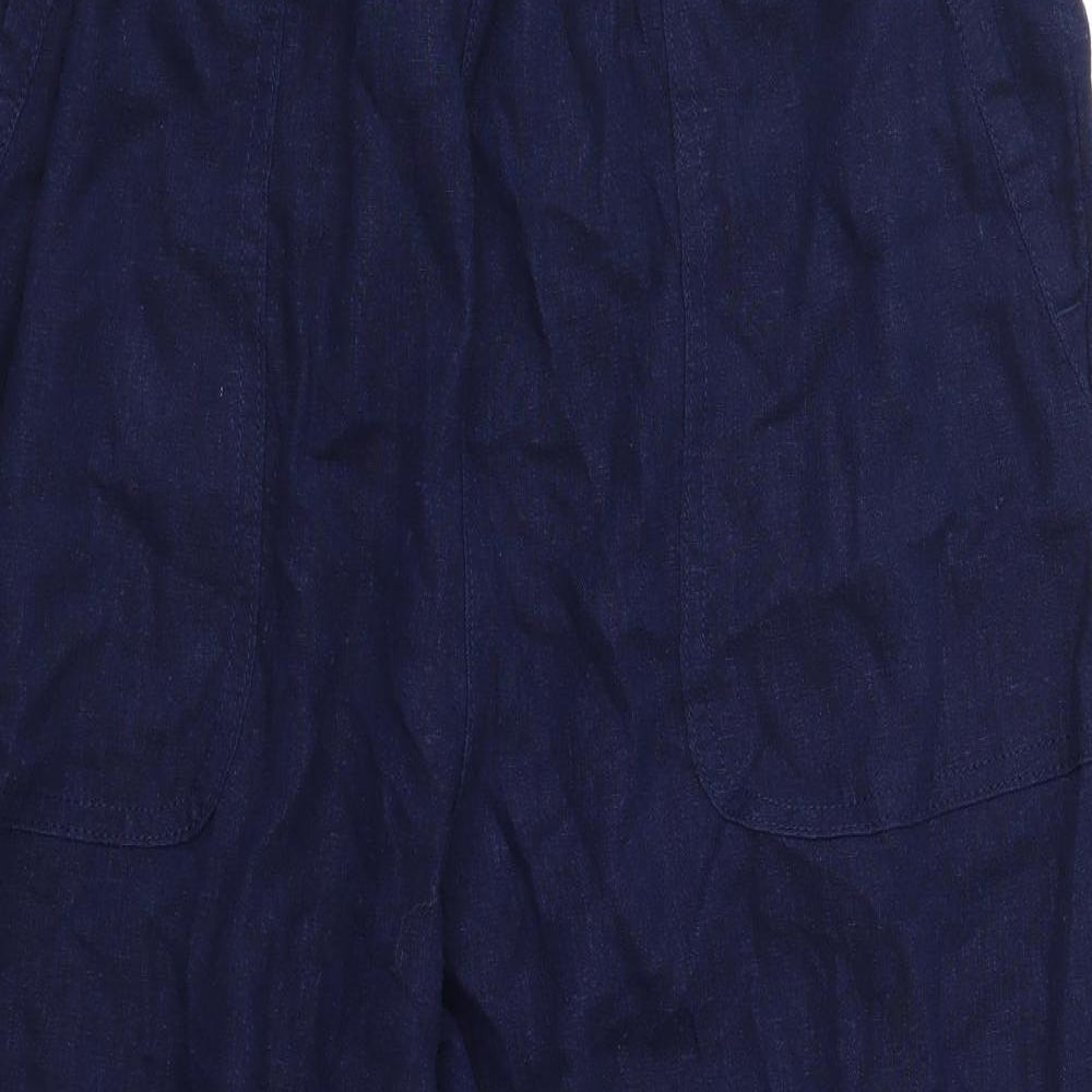 TU Womens Blue   Cropped Trousers Size 14 L21 in