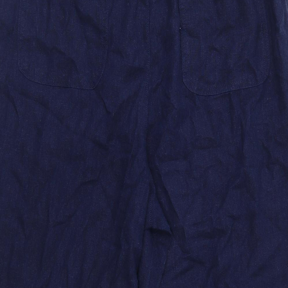 TU Womens Blue   Cropped Trousers Size 14 L21 in