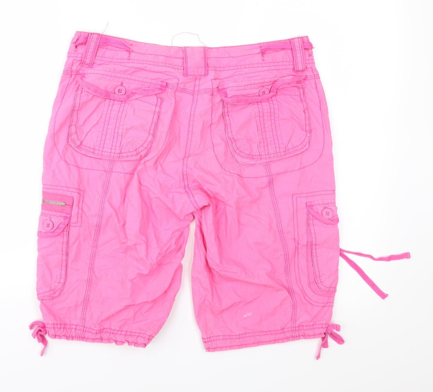 New Look Womens Pink   Cargo Shorts Size 10