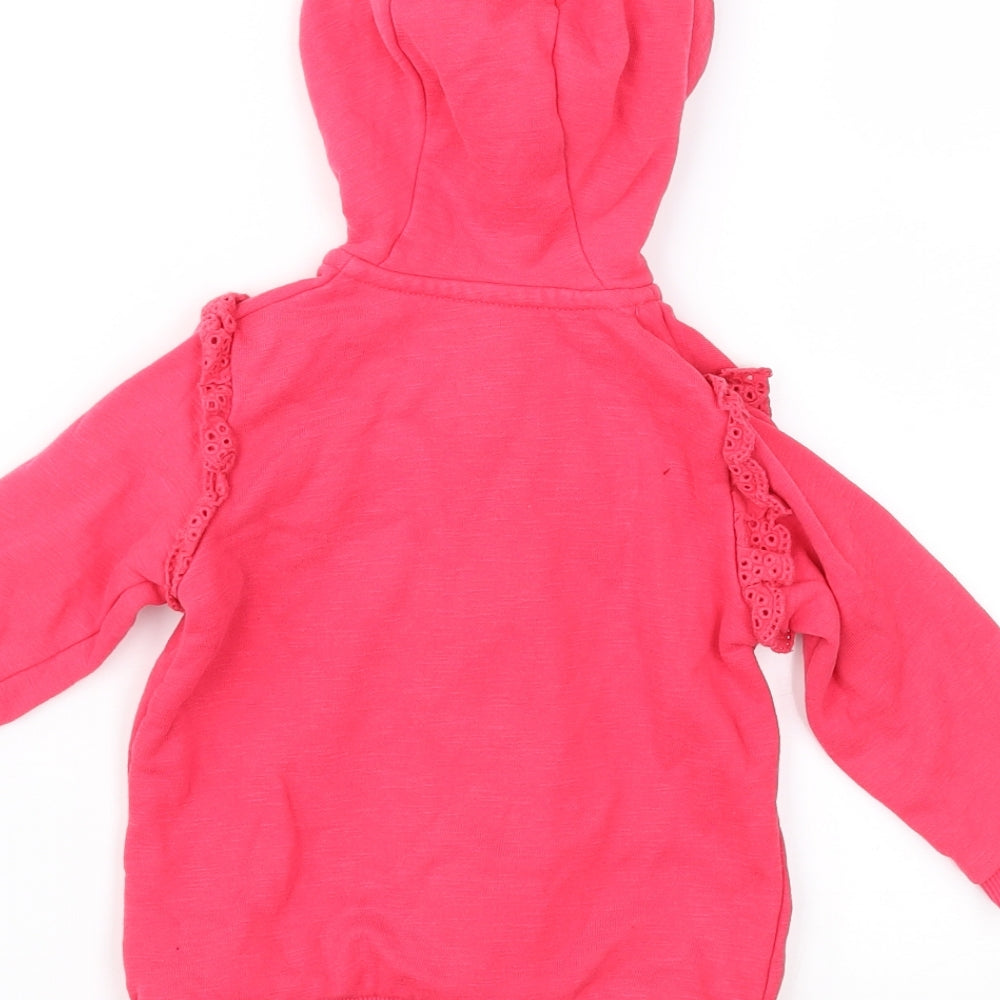 George Girls Pink  Jersey Jacket  Size 3-6 Months