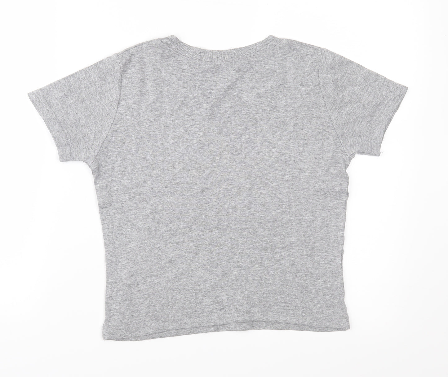 Joie de Vivre Womens Grey  Jersey Basic T-Shirt Size 10