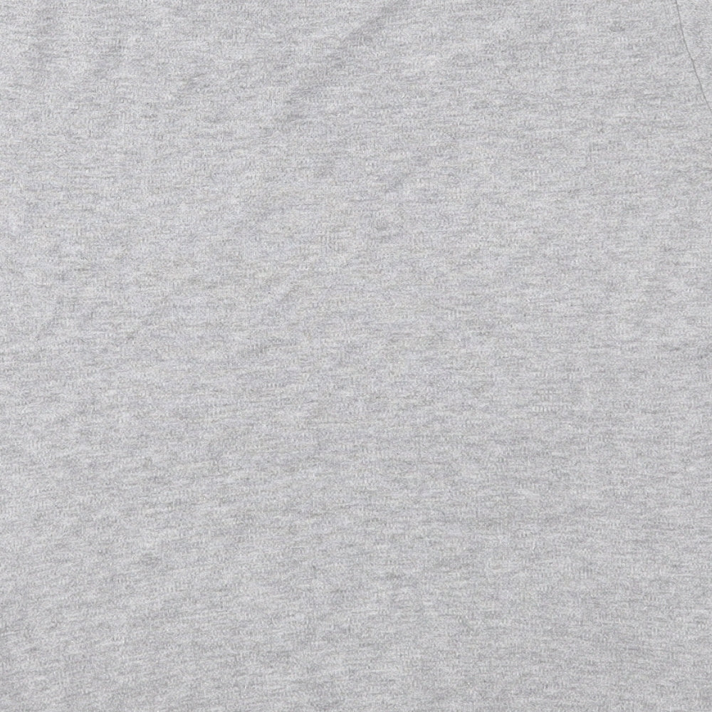 Joie de Vivre Womens Grey  Jersey Basic T-Shirt Size 10