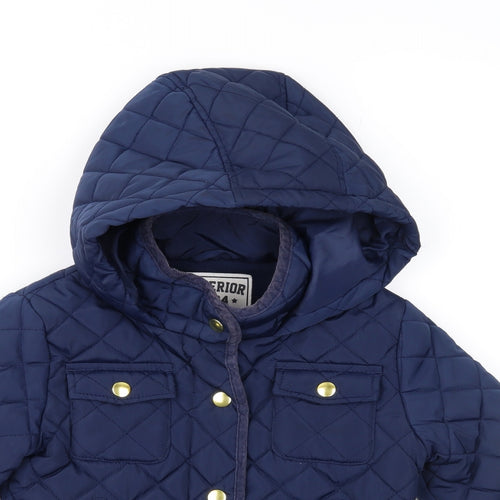 Marks and Spencer Girls Blue   Anorak Jacket Size 5-6 Years