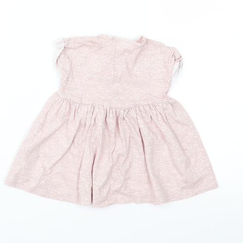 NEXT Girls Pink Floral Jersey Fit & Flare  Size 0-3 Months