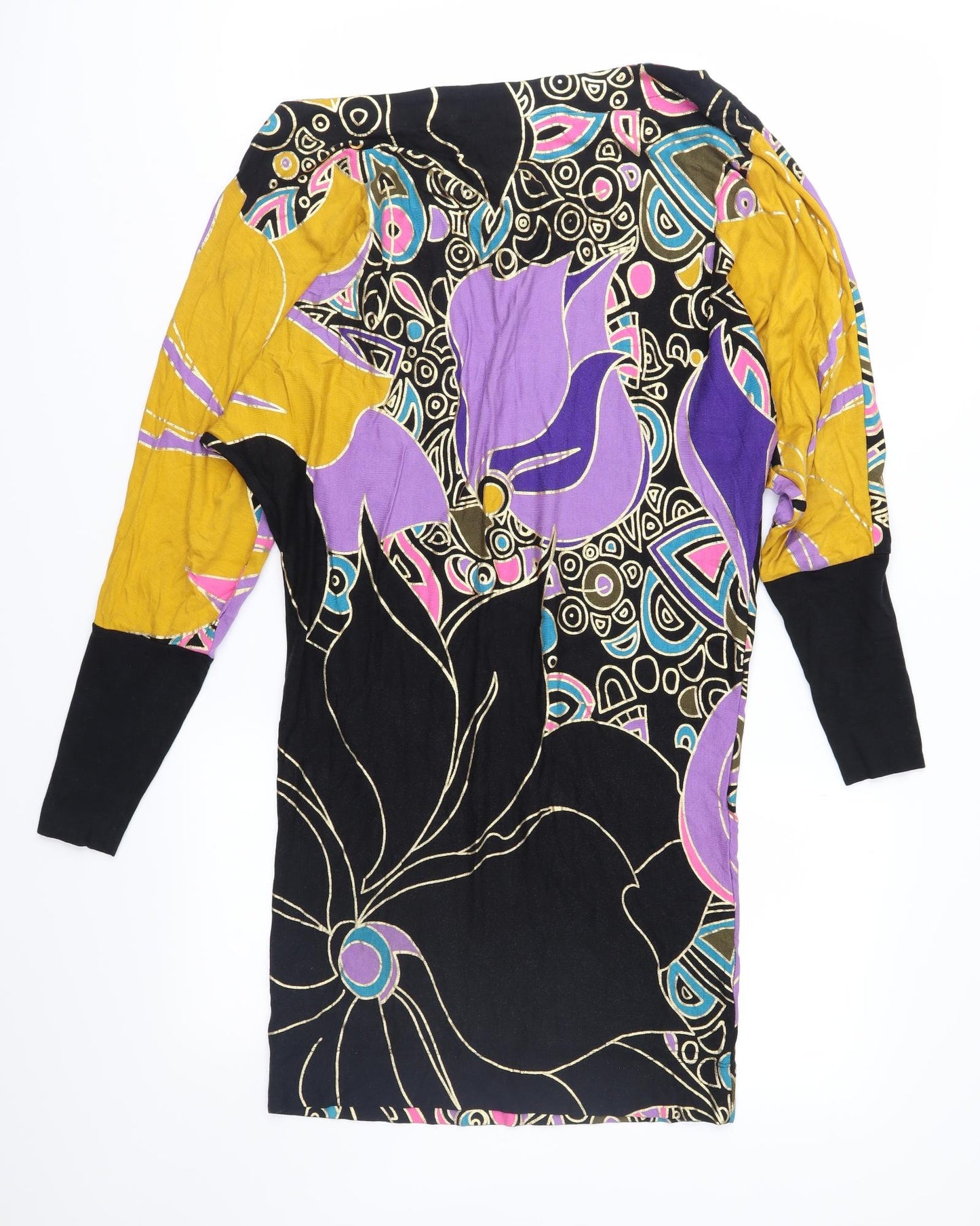 French Connection Womens Multicoloured Geometric Jersey Shift  Size 8