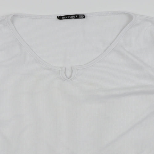 Boohoo Womens White   Basic T-Shirt Size 22