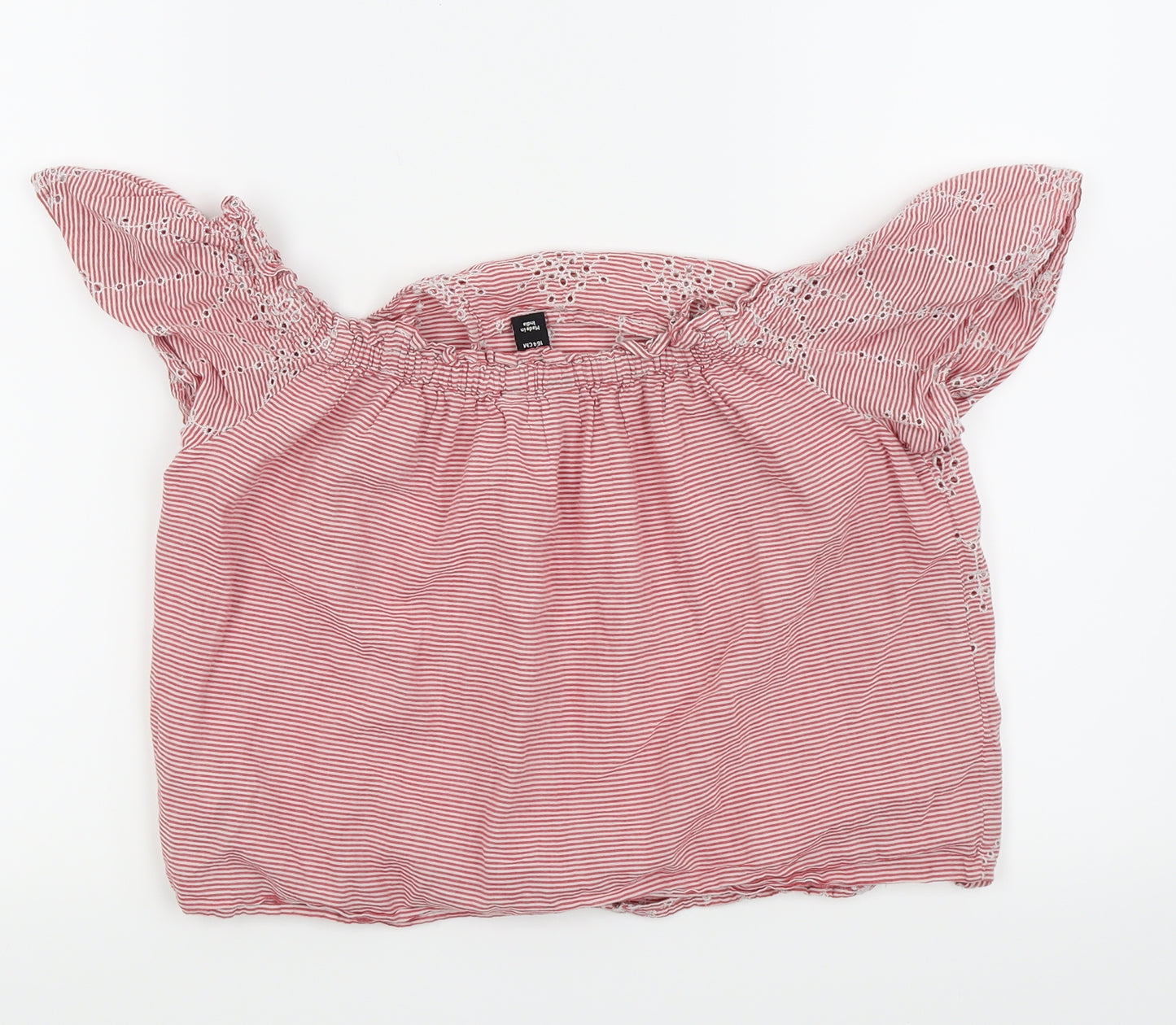New Look Girls Red Spotted  Basic T-Shirt Size 14 Years