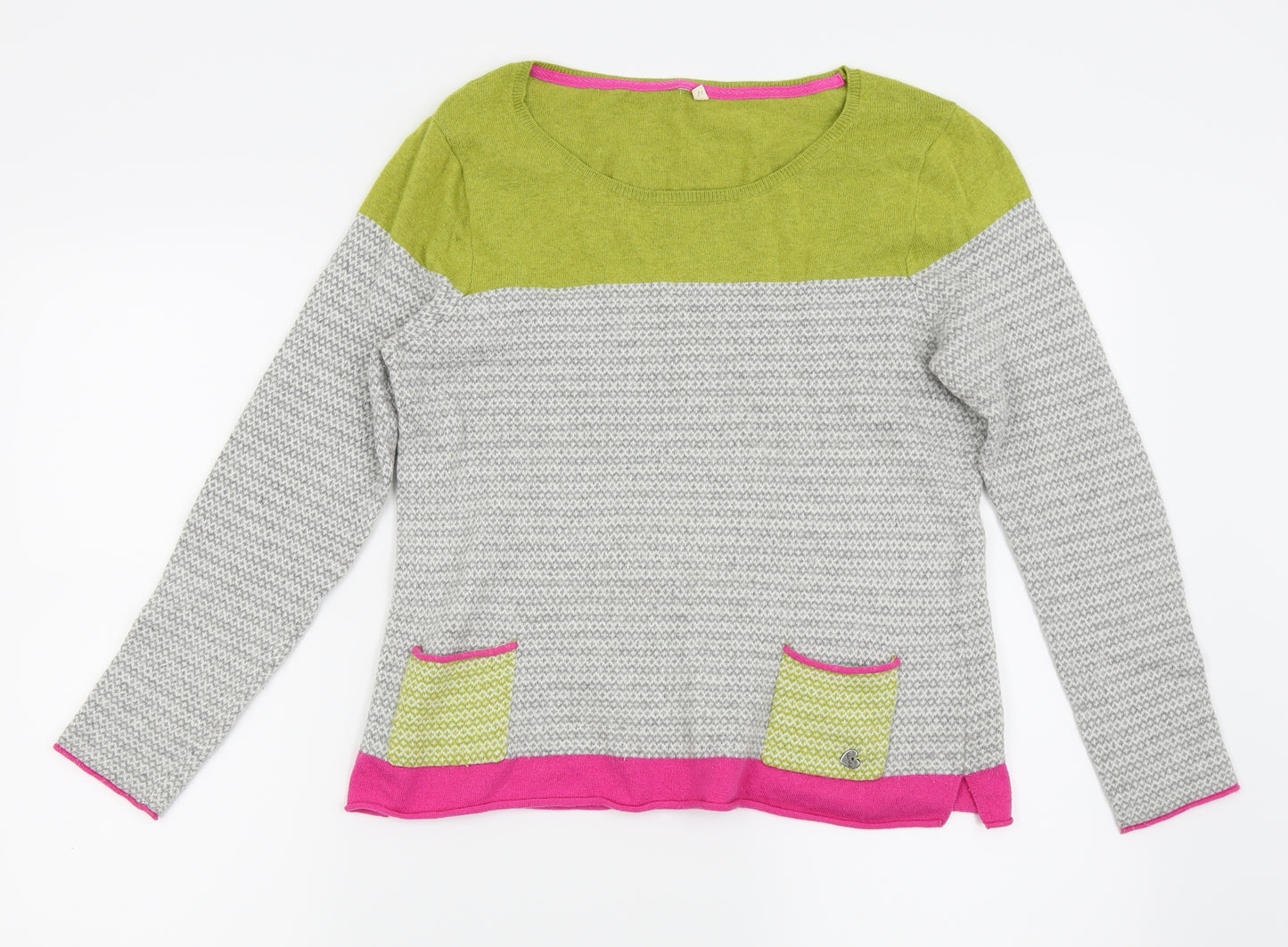 White Stuff Womens Grey   Pullover Jumper Size 12