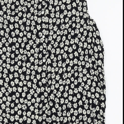 River Island Womens Black Floral  Camisole Tank Size 12