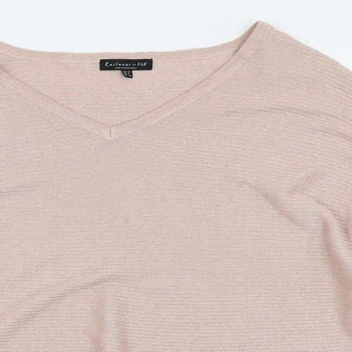 F&F Womens Pink   Pullover Jumper Size 10