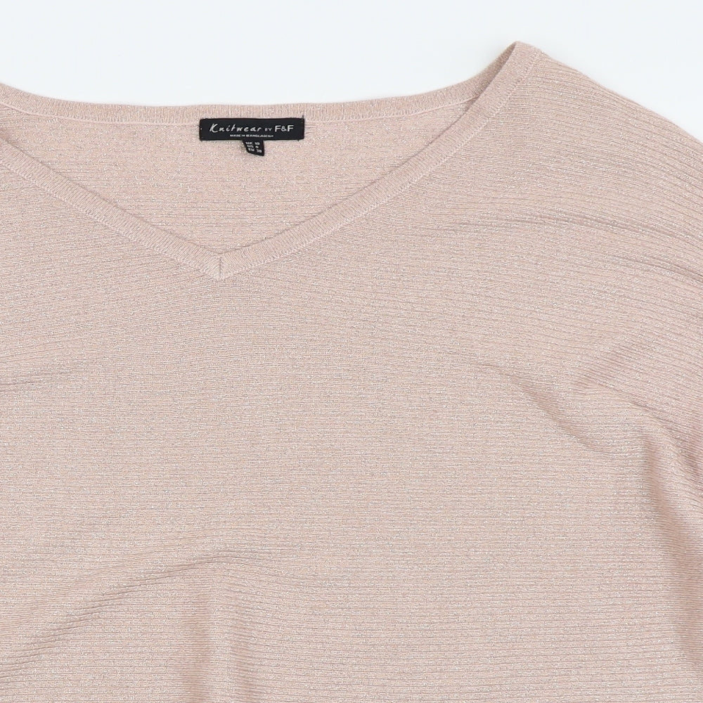 F&F Womens Pink   Pullover Jumper Size 10