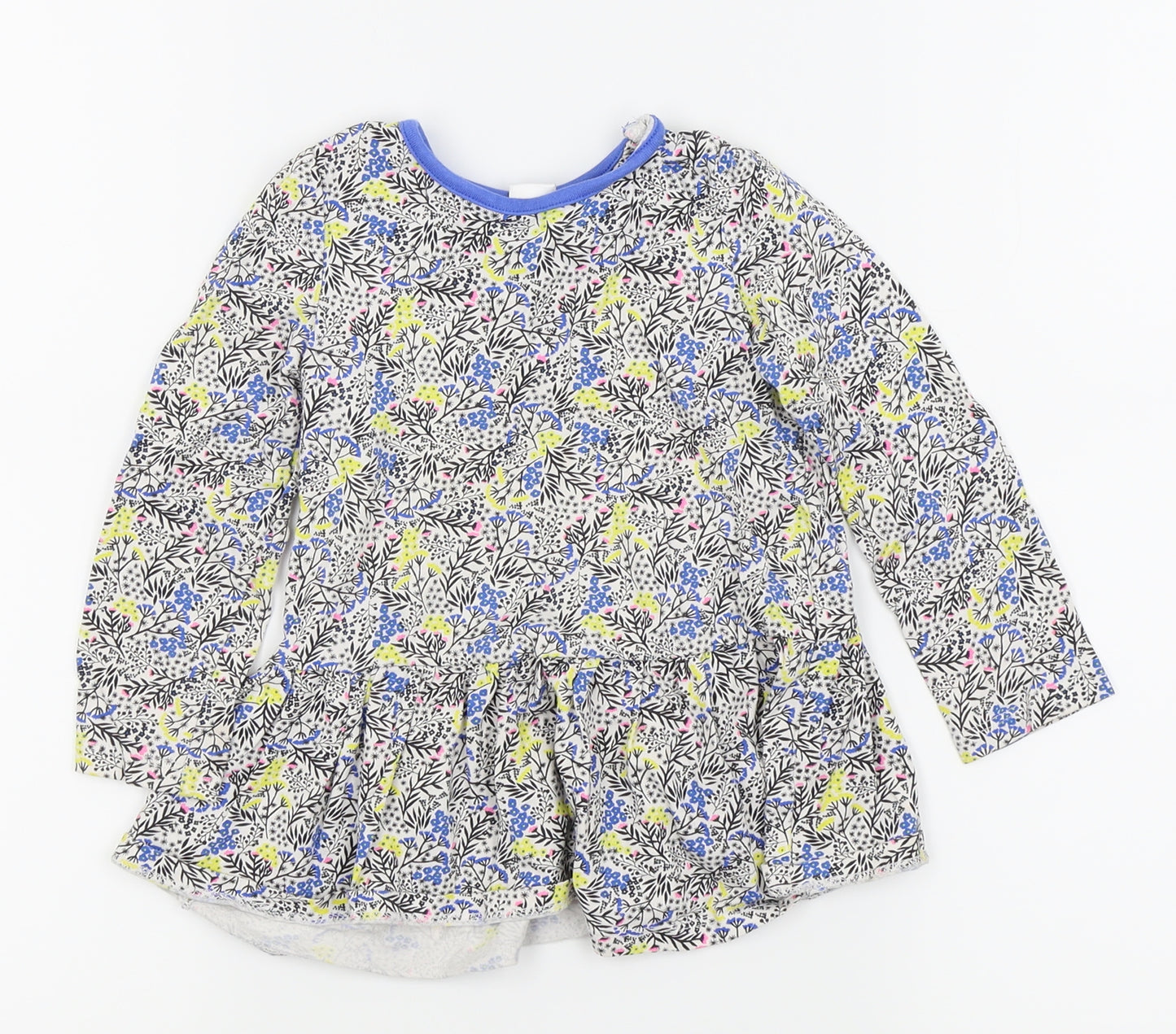 Mini Club Girls White Fair Isle  Fit & Flare  Size 2-3 Years