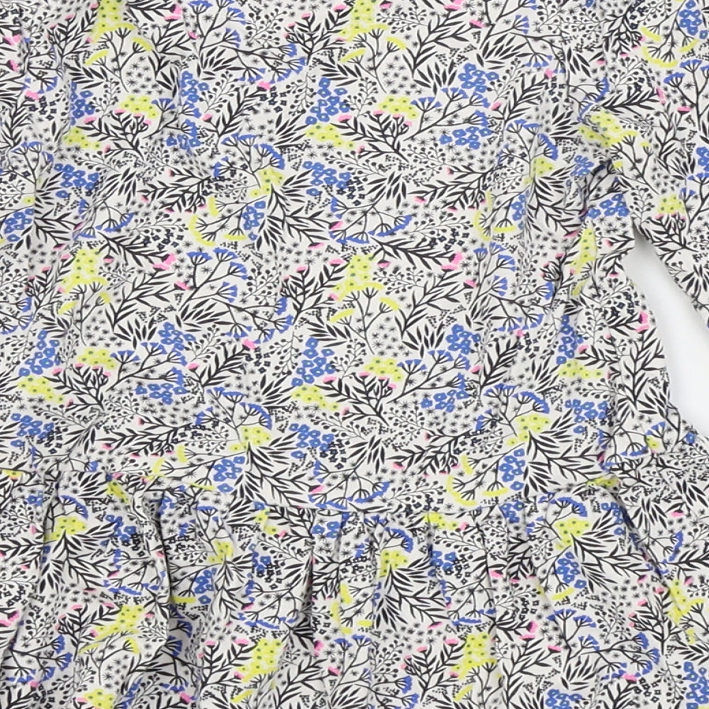 Mini Club Girls White Fair Isle  Fit & Flare  Size 2-3 Years