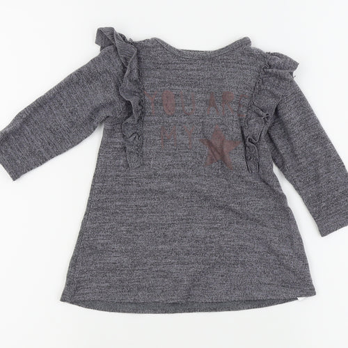 Primark Girls Grey   Fit & Flare  Size 9-12 Months