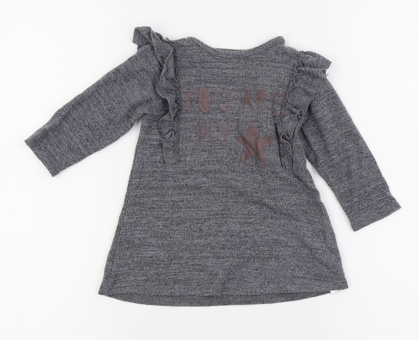 Primark Girls Grey   Fit & Flare  Size 9-12 Months