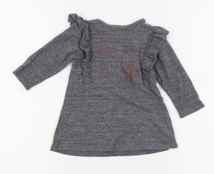 Primark Girls Grey Fit & Flare Size 9-12 Months