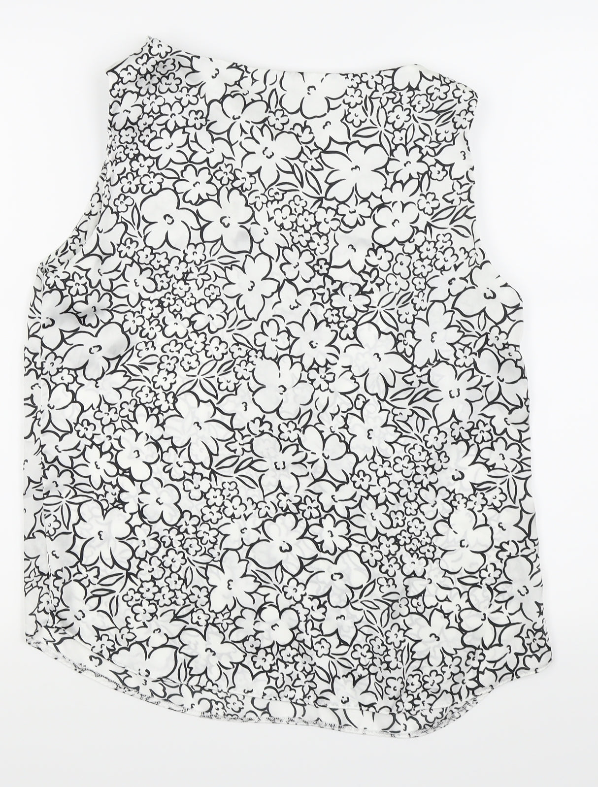 M&Co Womens White Fair Isle  Basic Tank Size 14