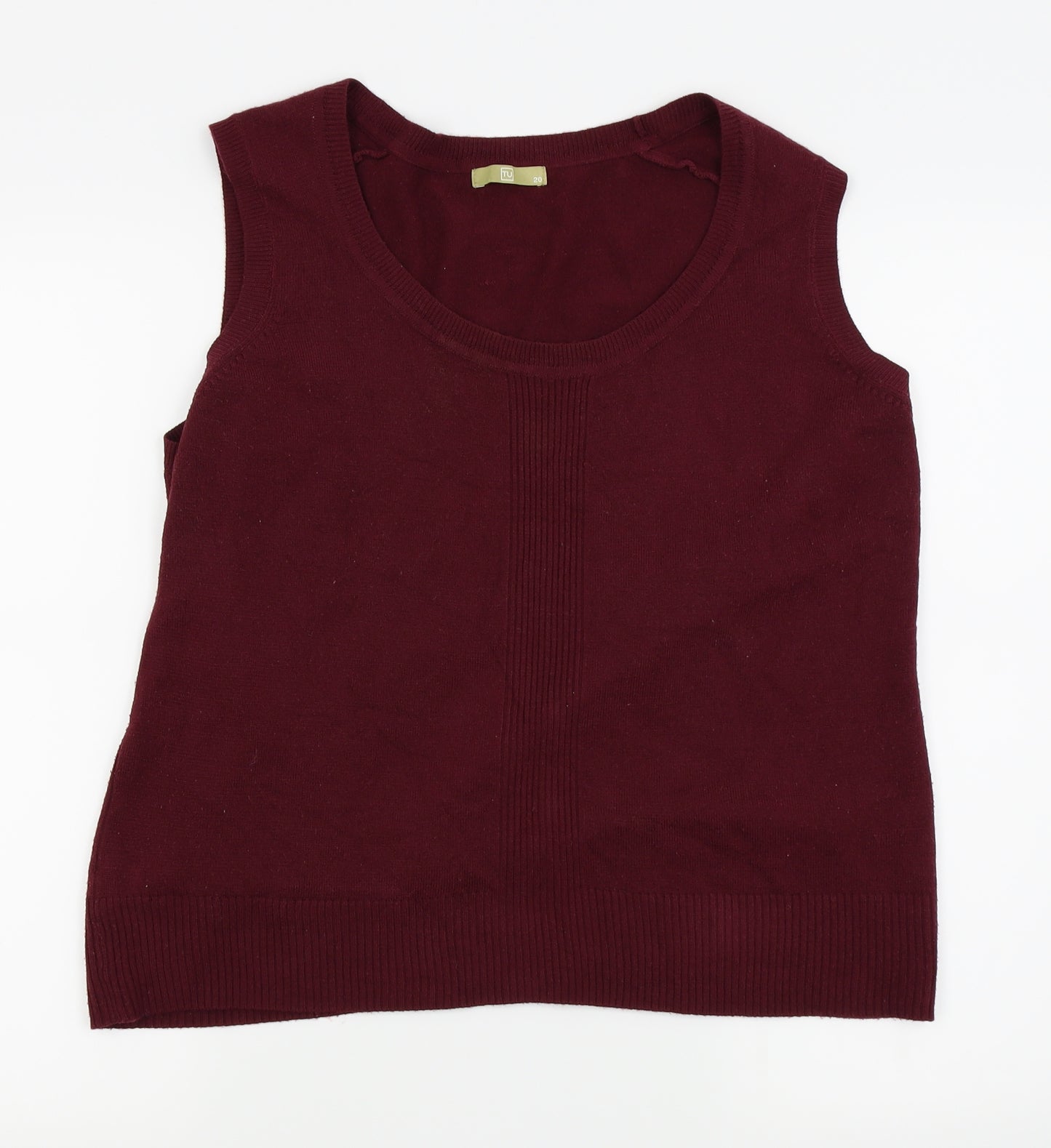 TU Womens Red   Basic Tank Size 20