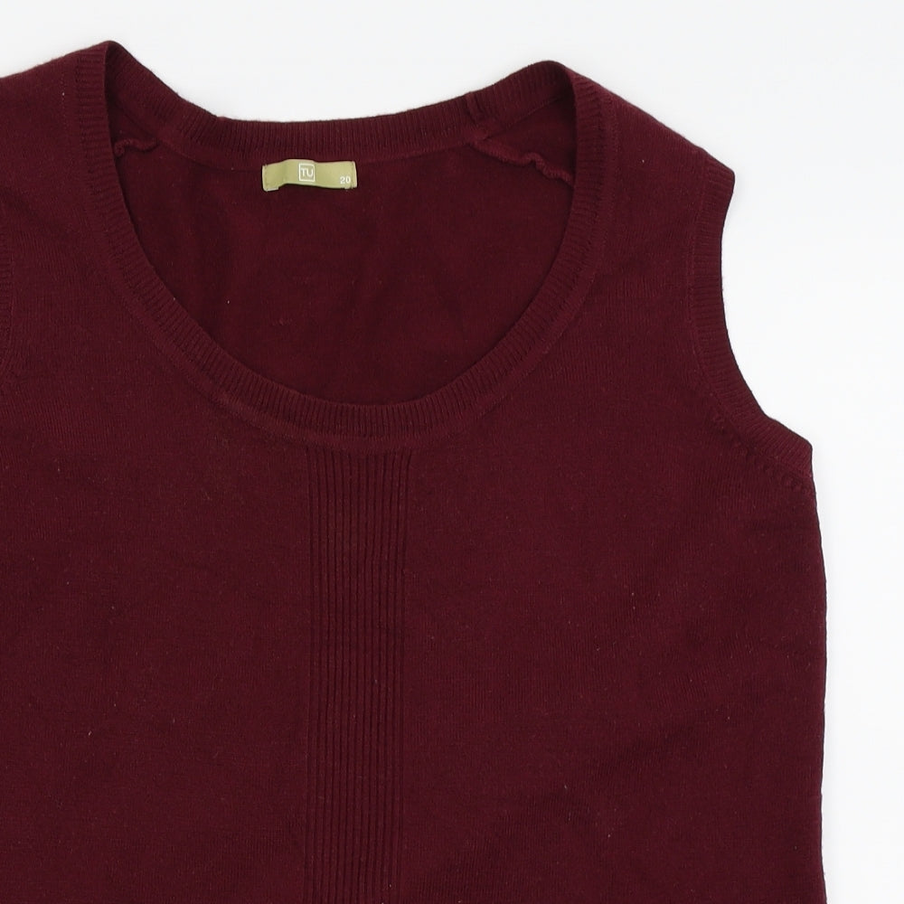 TU Womens Red   Basic Tank Size 20