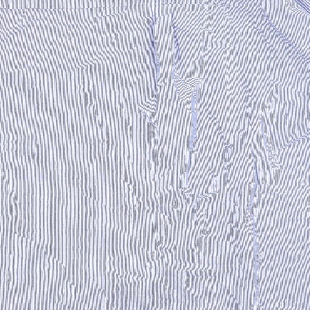 Asda George Womens Blue Striped  Basic Button-Up Size 22