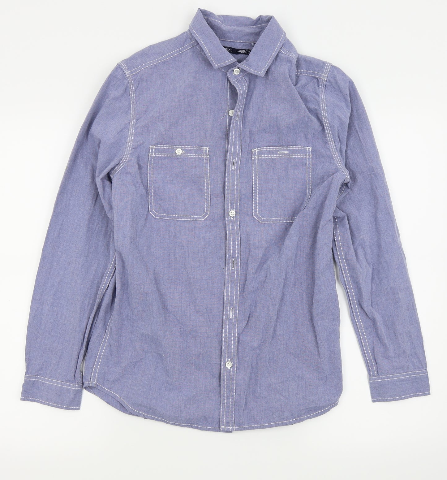 NEXT Boys Blue   Basic Button-Up Size 14 Years