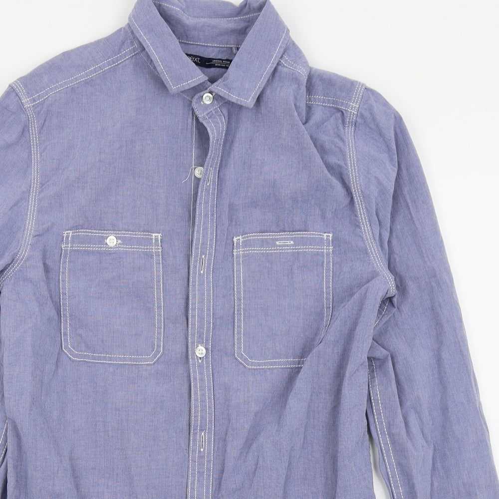 NEXT Boys Blue   Basic Button-Up Size 14 Years