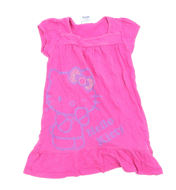 TU Girls Pink Polka Dot  Fit & Flare  Size 3-4 Years