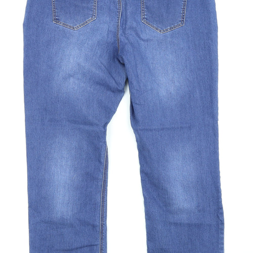 Asda George Womens Blue   Straight Jeans Size 16 L25.5 in