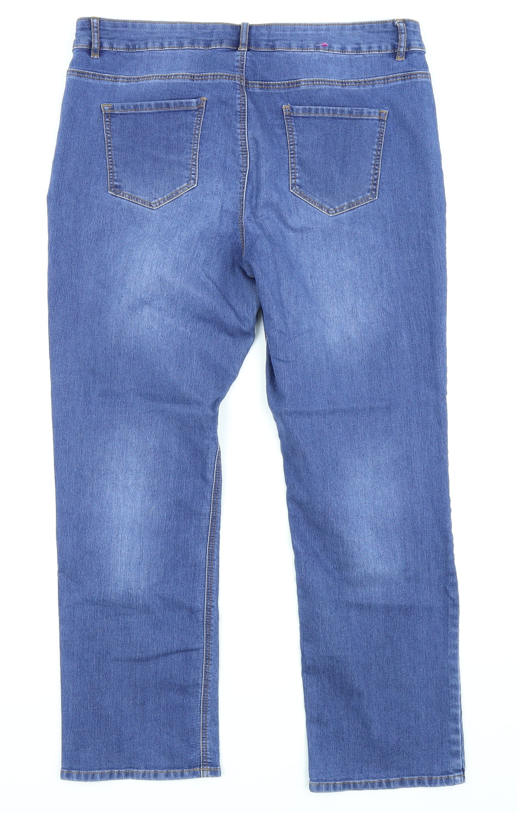 Asda George Womens Blue   Straight Jeans Size 16 L25.5 in