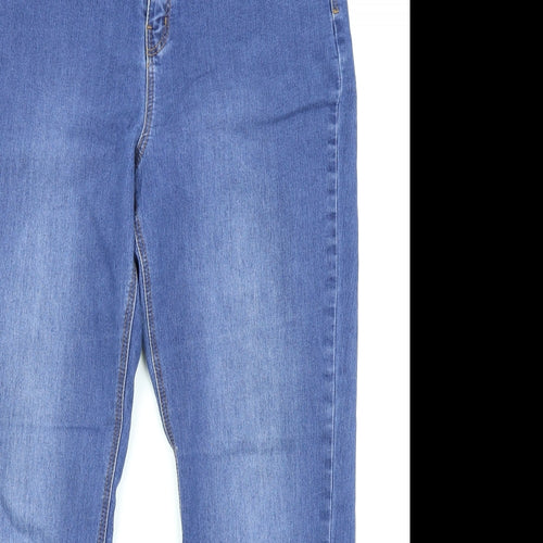 Asda George Womens Blue   Straight Jeans Size 16 L25.5 in