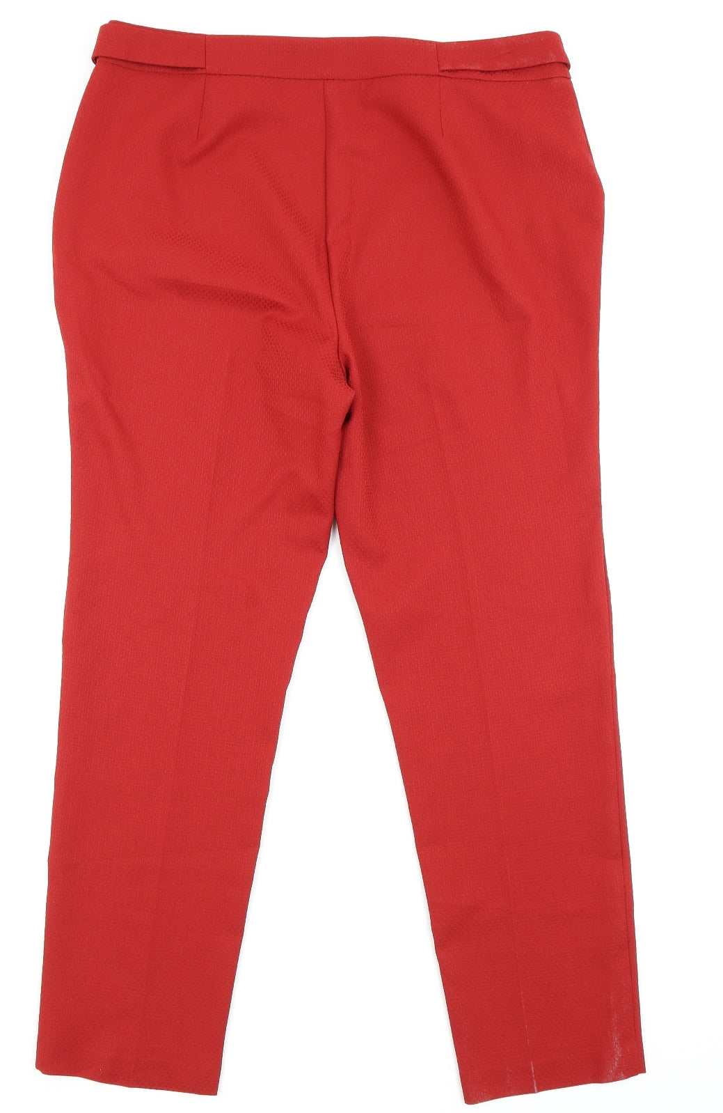 F&F Womens Red   Trousers  Size 14 L26 in