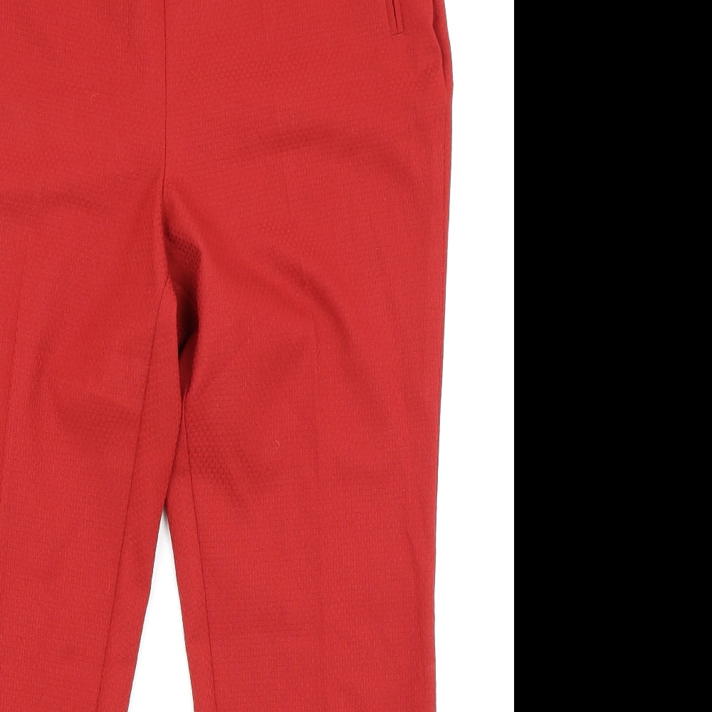 F&F Womens Red   Trousers  Size 14 L26 in