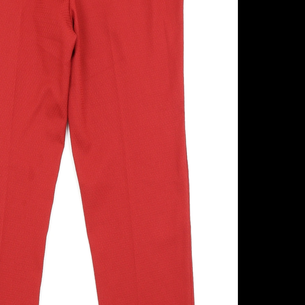 F&F Womens Red   Trousers  Size 14 L26 in